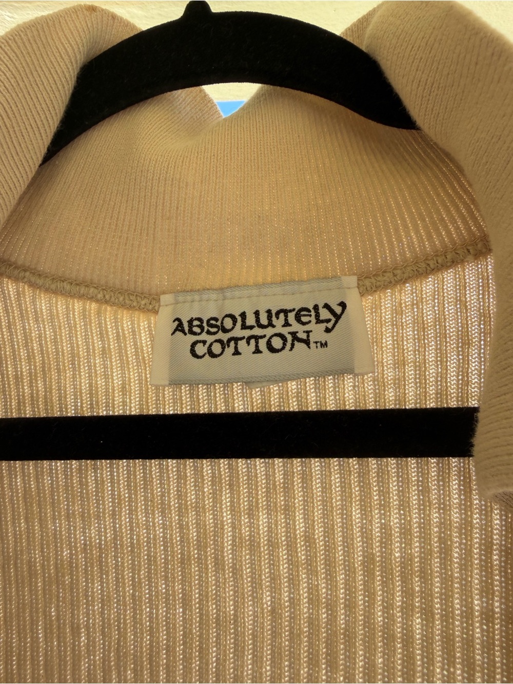 Absolutely cotton Ribbed Short-Sleeve Button Cardigan - Picture 2 of 4